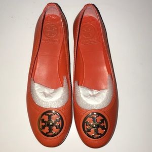 Tory Burch orange Ballet flats